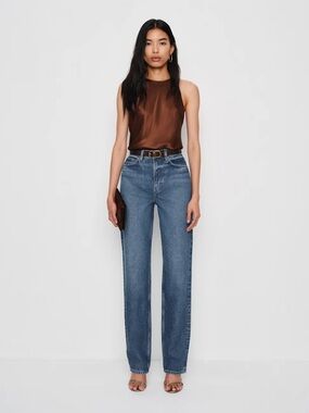 Reformation Harriet High-Rise Relaxed Straight Jeans - NWT